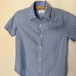 Crewcut boys short sleeved button down shirt Size 10